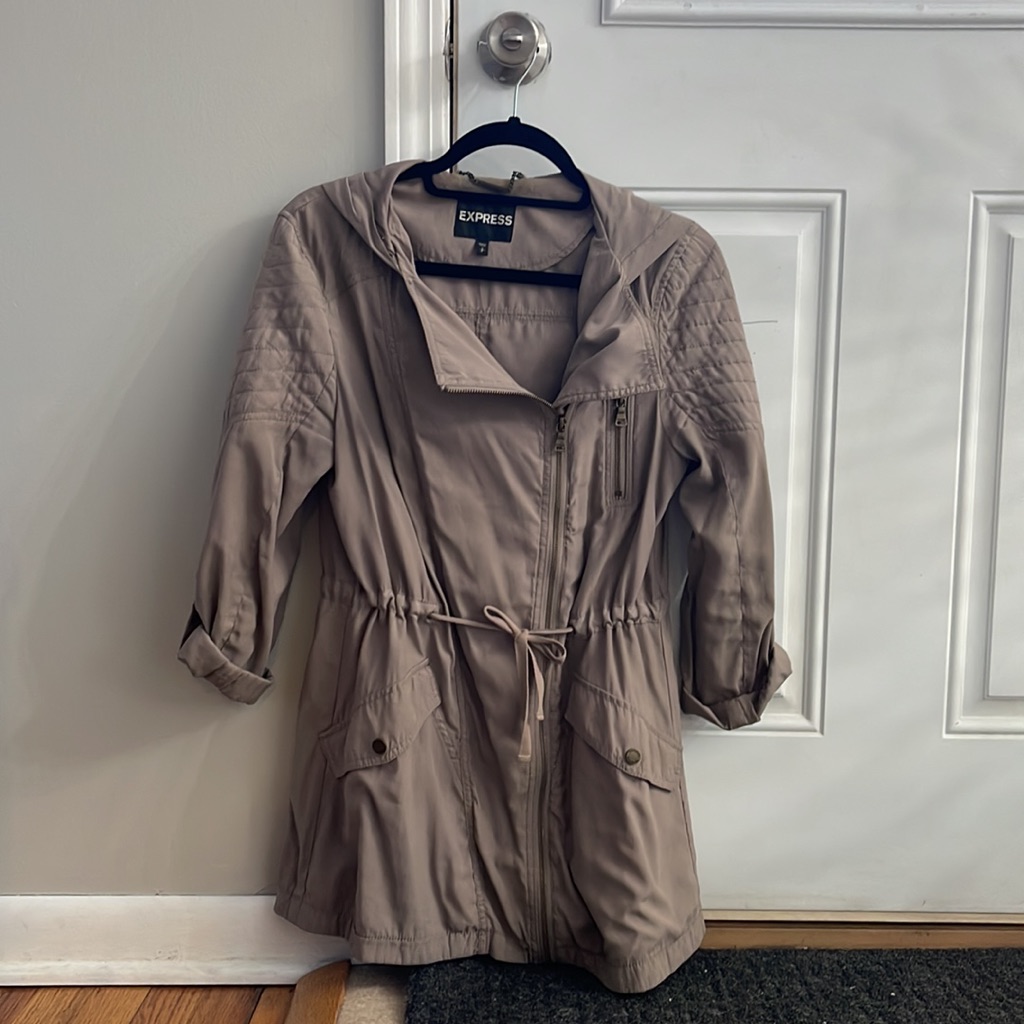 Express Side Zip Tie Waist Jacket - Size Small